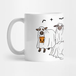 Funny Cow Ghost Halloween - Farmer Trick Or Treat - Cow Lover Mug